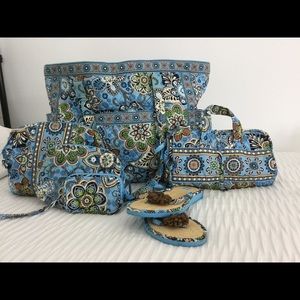 Many different sized bags for vacation